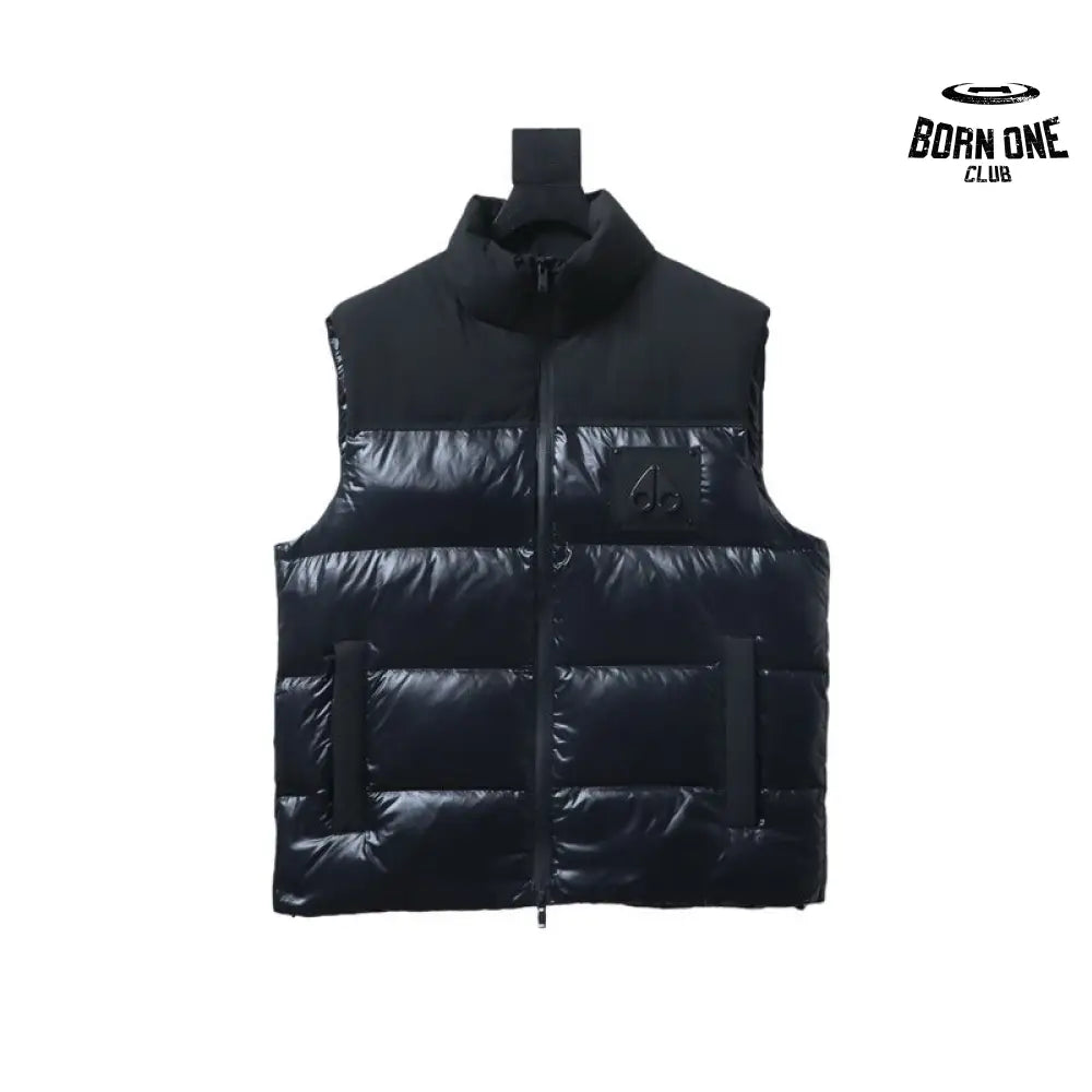 Glossy Down Vest Black