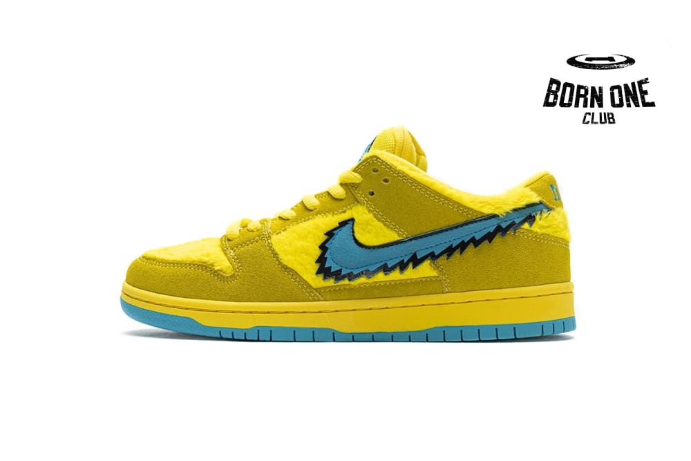 Nike SB Low Grateful Dead Bears Opti Yellow CJ5378-700