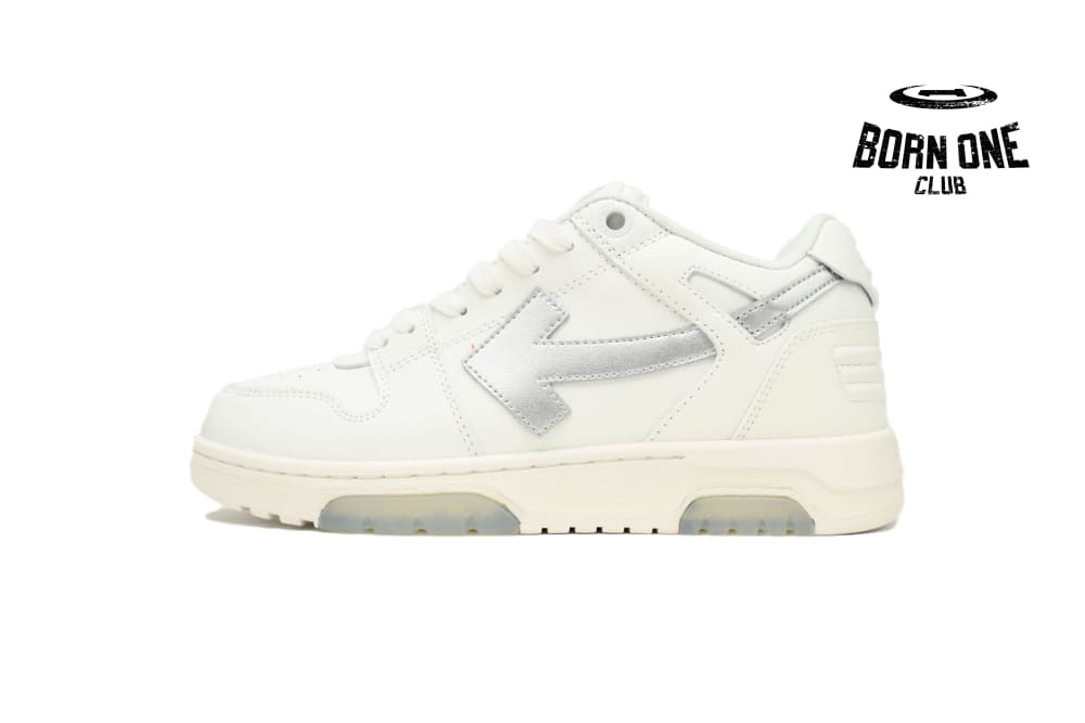 Out Of Office White White Black White Silver OMIA189F23LEA0090172
