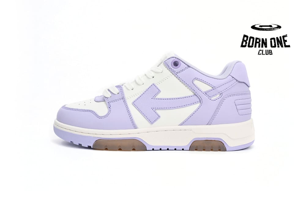 Out Of Office Calf Leather White Lilac OWIA259R21LEA0010131