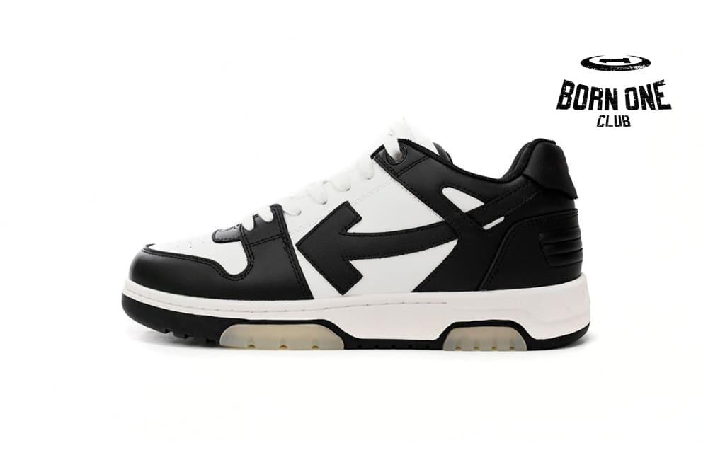 Out Of Office OOO Low Tops White Black White OMIA189C99LEA0011004