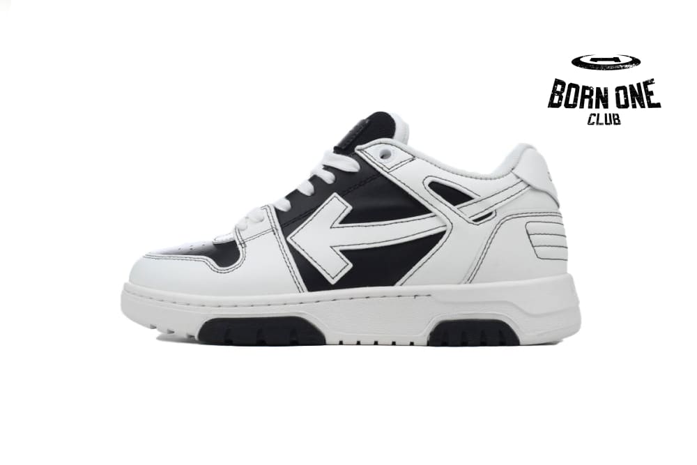 Out Of Office OOO Low Tops Black White OMIA189S24LEA0041001