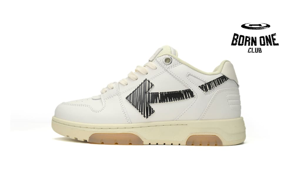 Out Of Office OOO Low Tops White Black SS21 OMIA189S21LEA0030110
