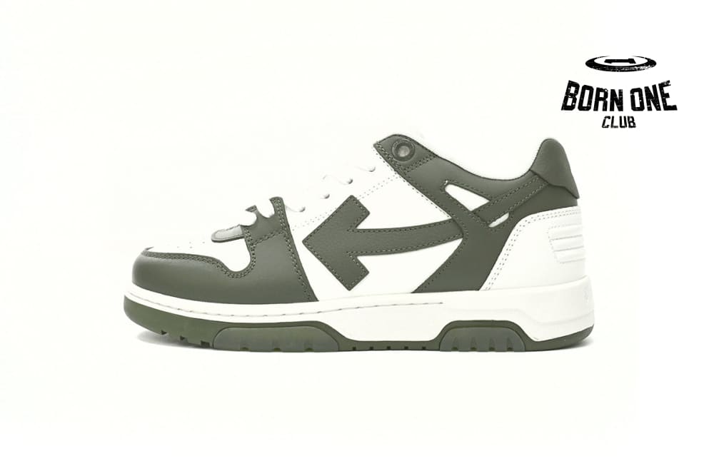 Out Of Office OOO Low Tops White Green OLIA189S23LEA0015901