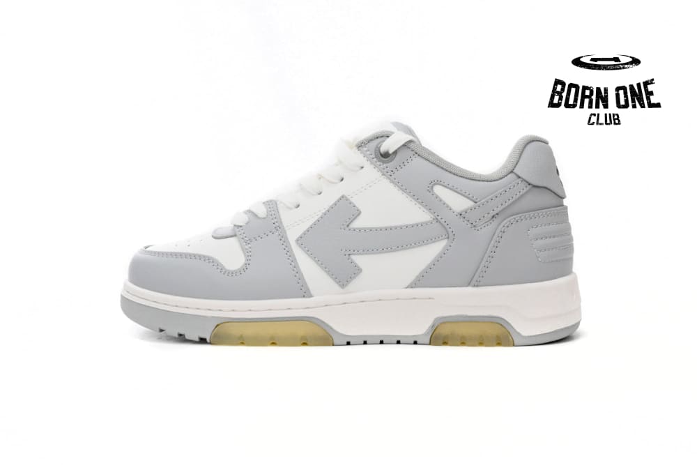 Out Of Office "OOO" Low Tops Grey White OMIA189F22LEA0010109