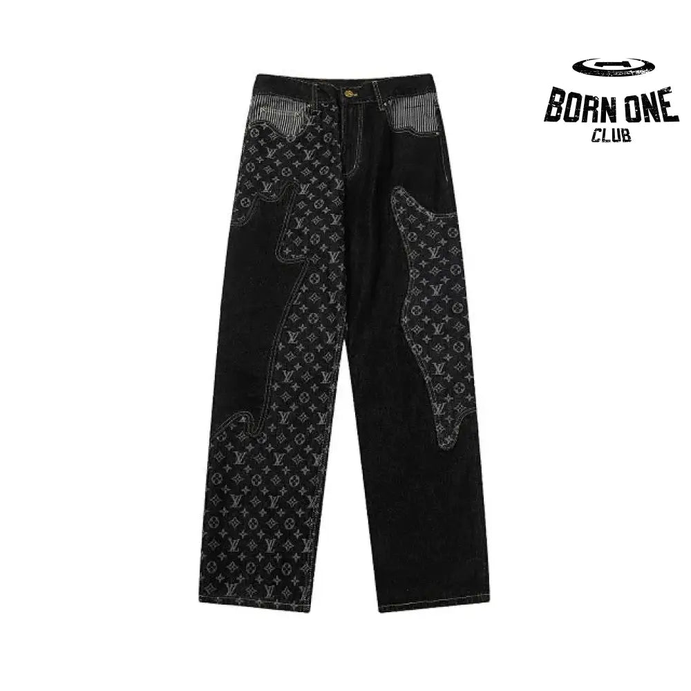 Pants  x Nigo Monogram Patchwork Denim