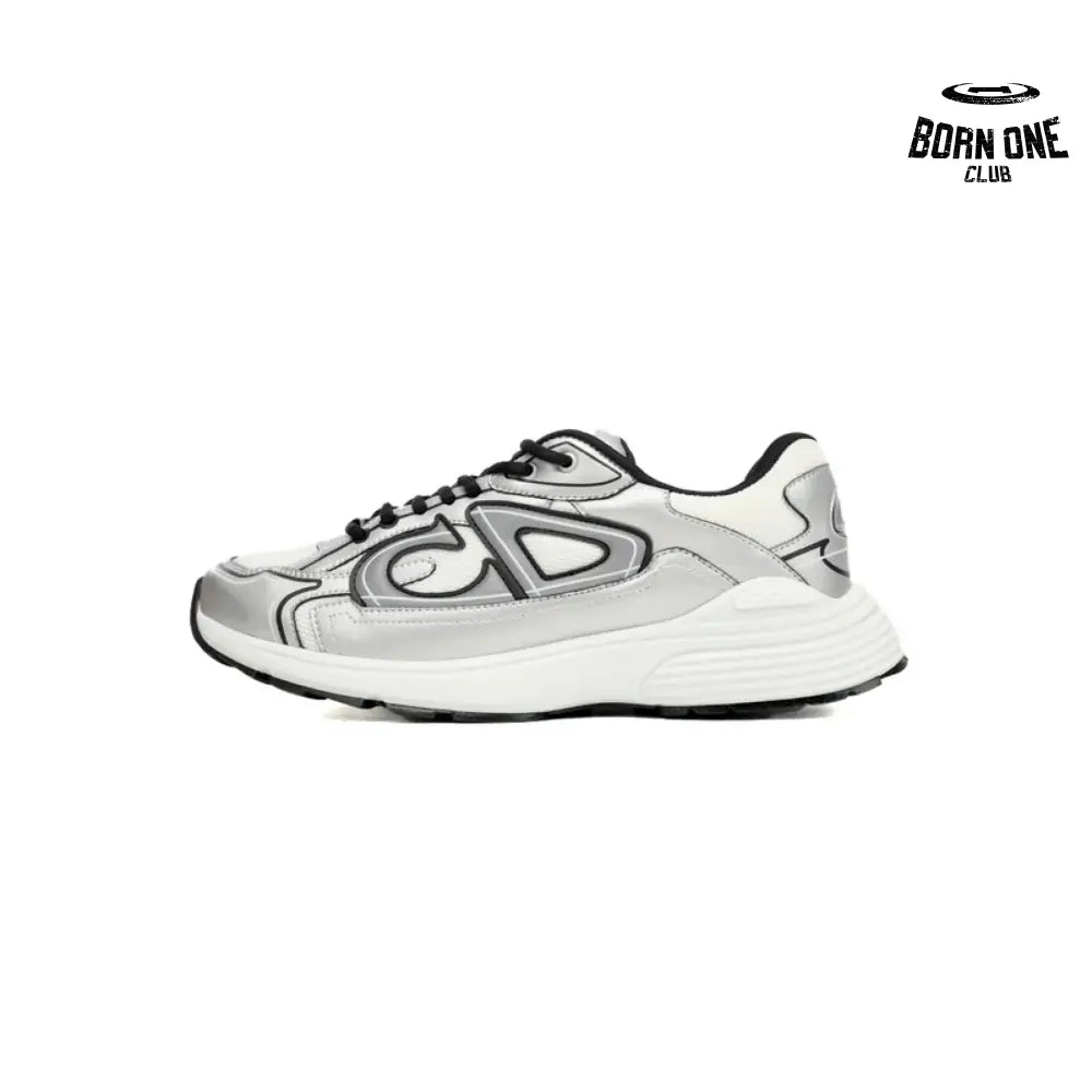 Light Grey 'B30' Sneakers Black Silver 3SN279 ZMA1 6141