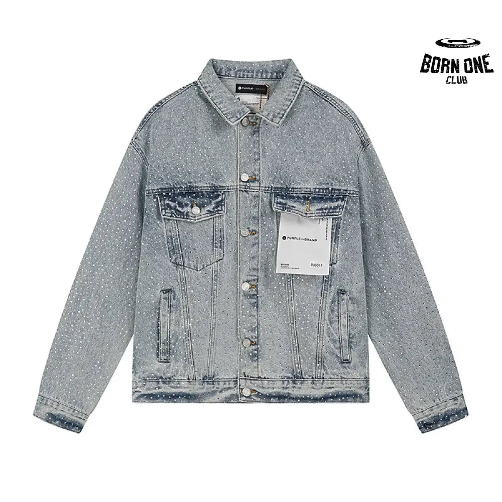 Personality Hotfix Rhinestone Casual Denim Jacket