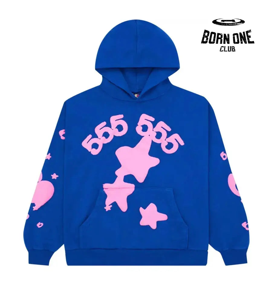 Beluga Hoodie Blue/Pink