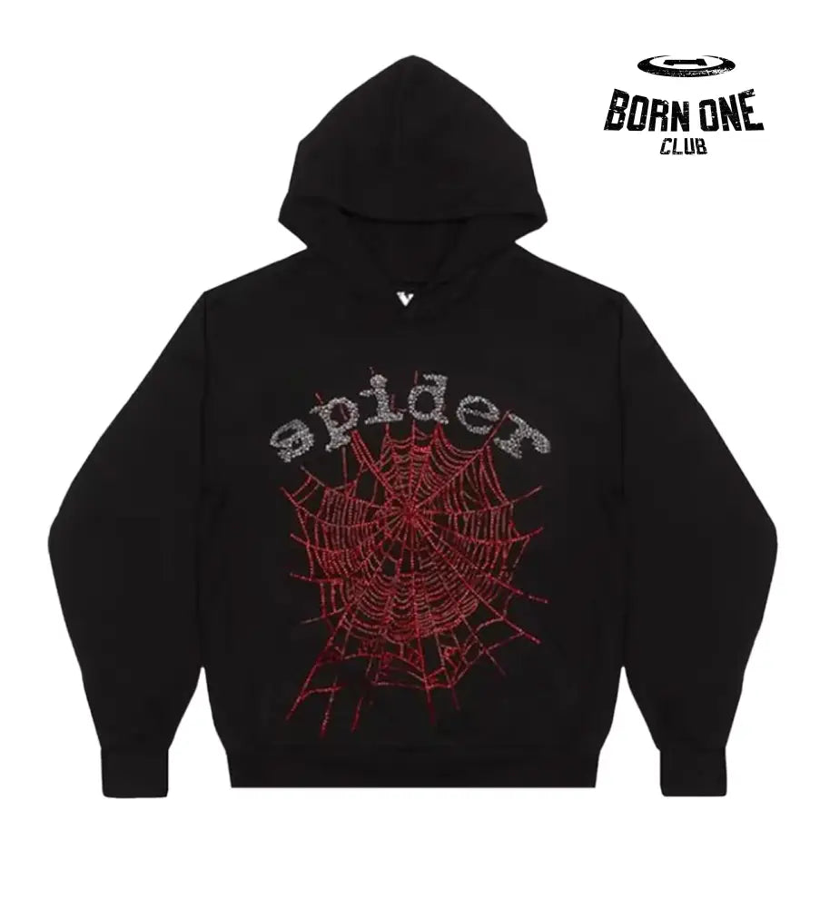 OG Rhinestone Hoodie Black