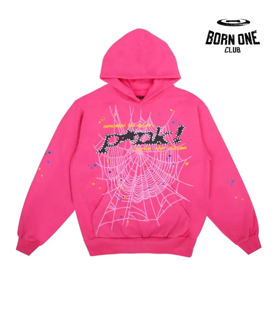 P*nk Web Hoodie Pink