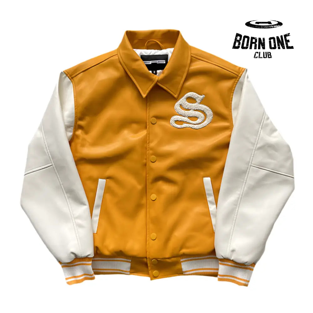 Worldwide S Logo Varsity Orange Jacket