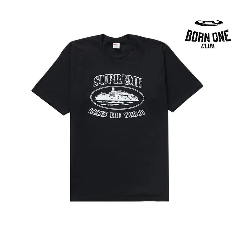 Corteiz x Rules The World Black T-Shirt