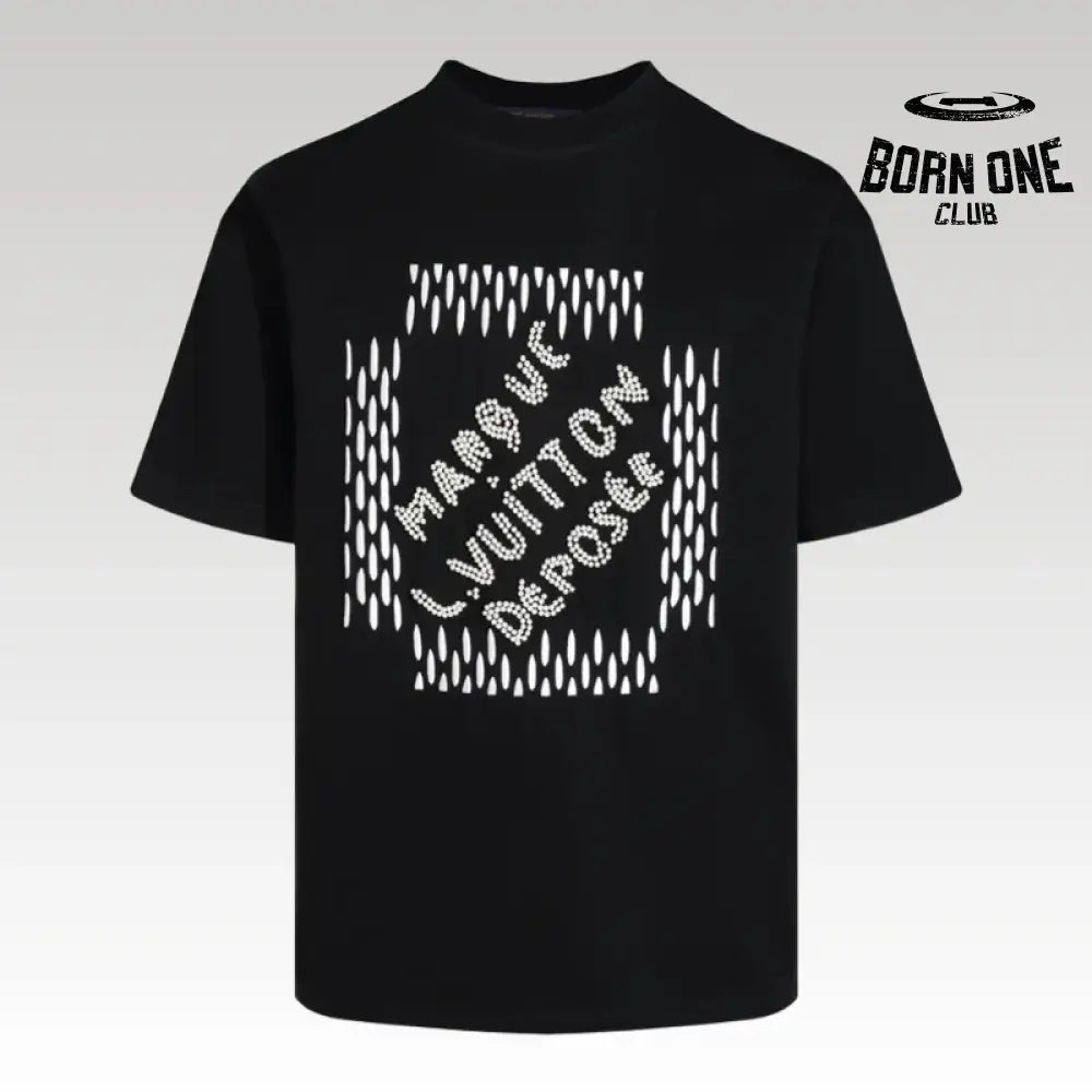 T-Shirt Graphic Print Black LV023