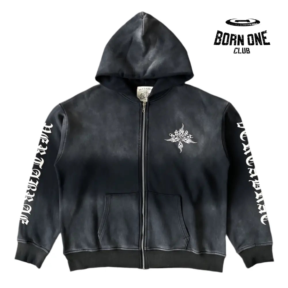Hoodie Zip-Up Tattoo Hoodie