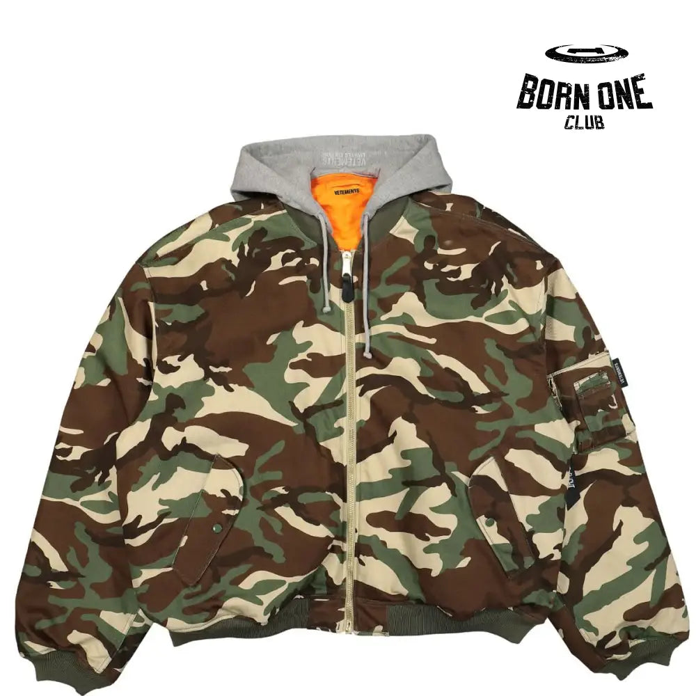 Camo Reversible Bomber Jacket