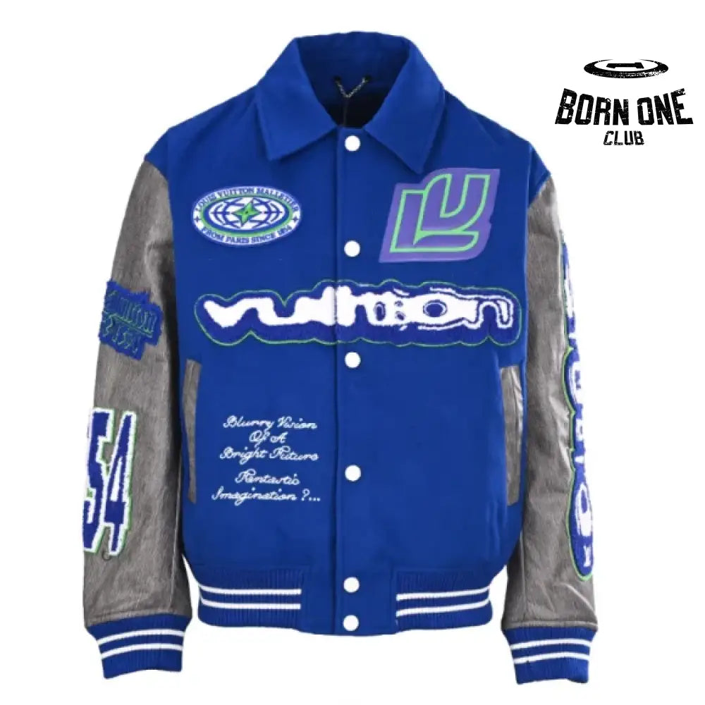 Embroidered Varsity Jacket Blouson