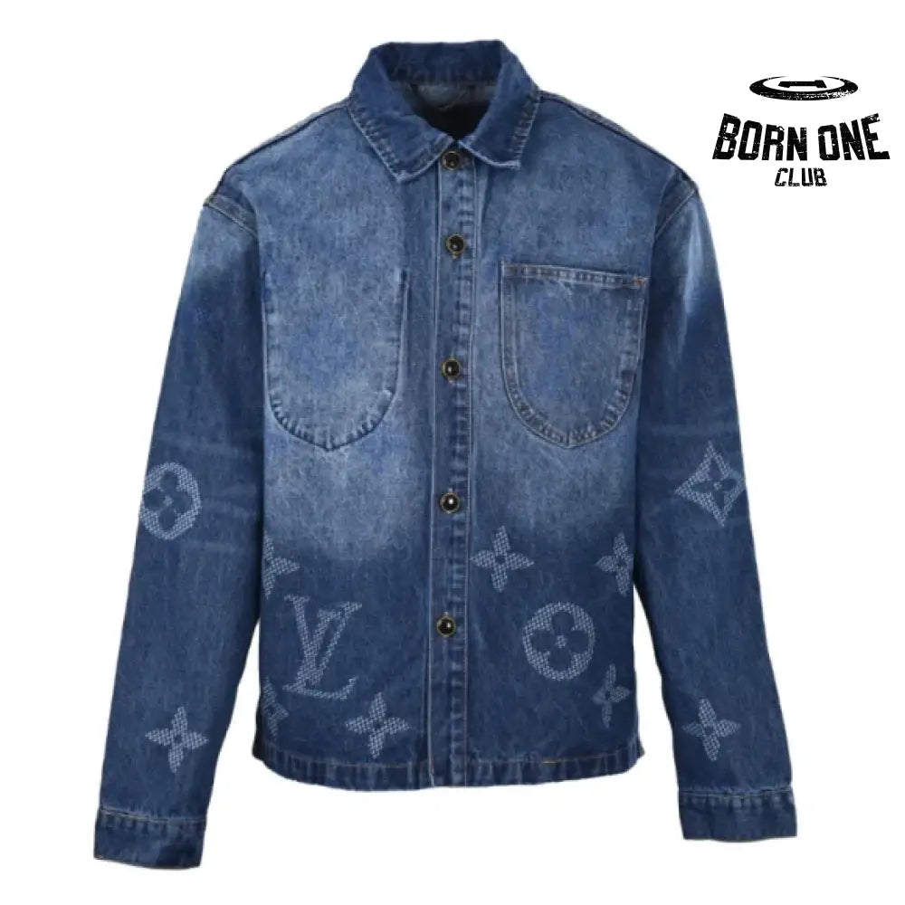 Monogram T-Shirt Jeans Workwear in Indigo