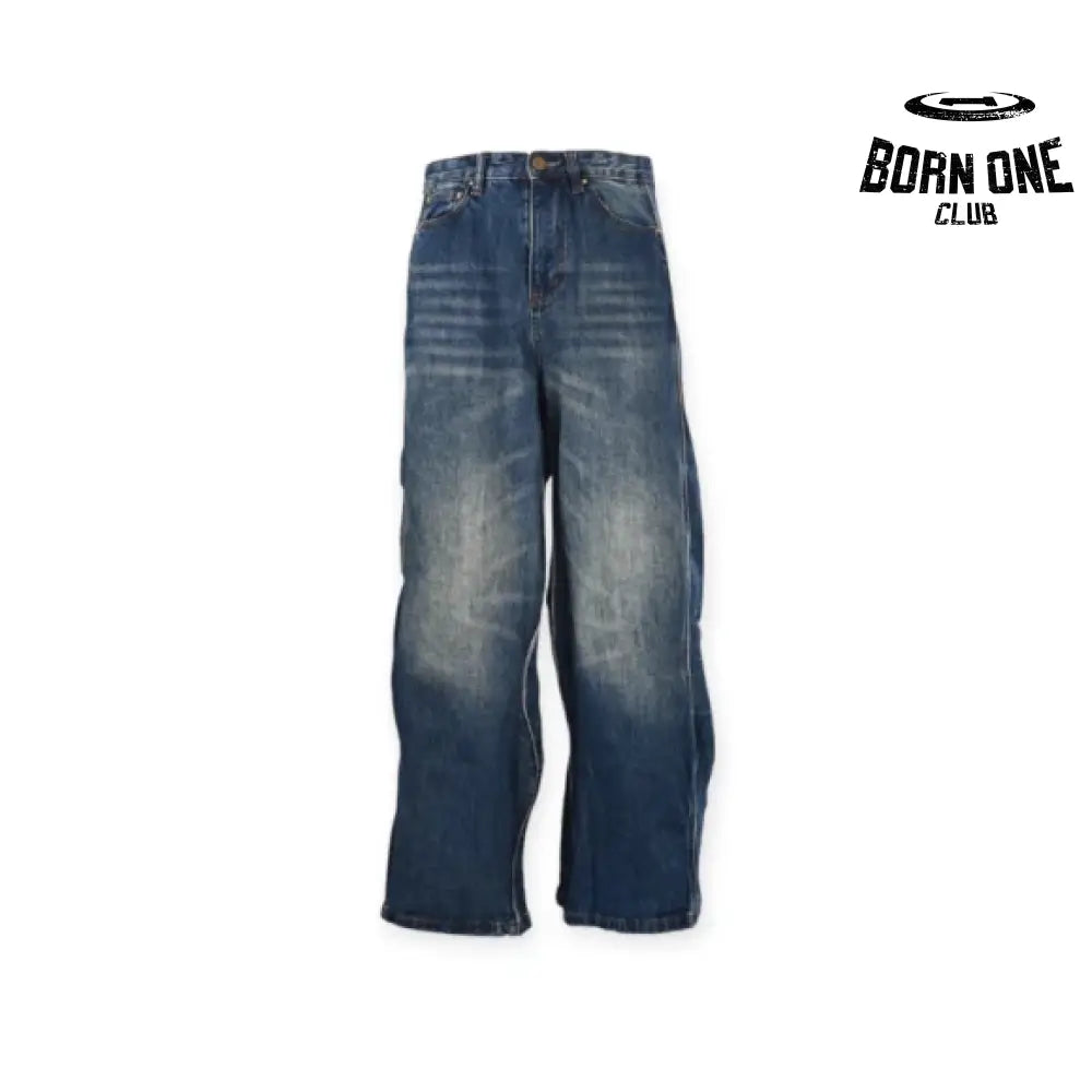 Washed Wavy Jeans